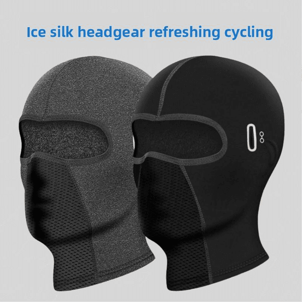 High-quality ice silk nylon motorcycle 2026 riding motorcycle hood Sun-proof, sweat-proof, wind-proof and dry ice cool breathable riding mask customizable logo