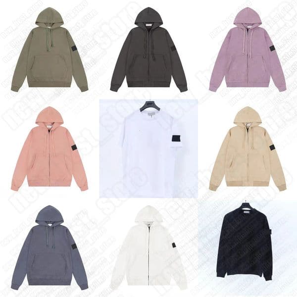 designer hoodie jumper badge stones sweatshirt men cargo pants pull Pullover tracksuit autumn hoodies high quality womens Long sleeve sweater islands 71 e3