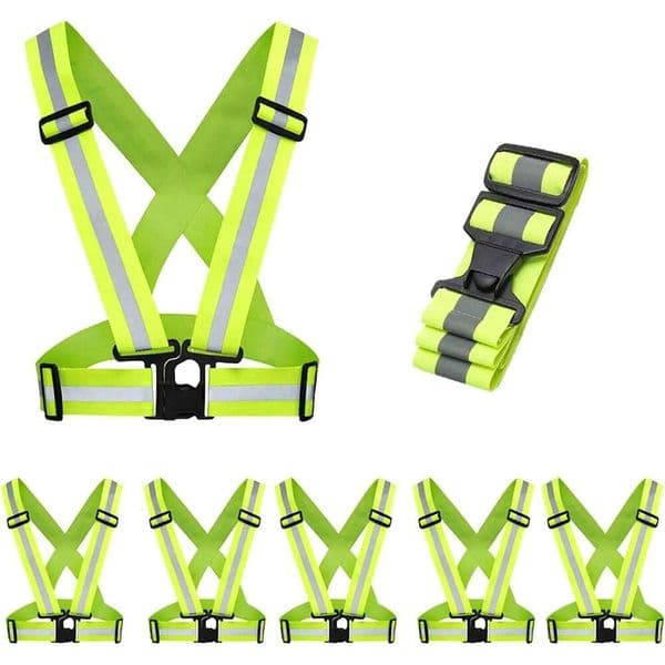 Adjustable Reflective Vest, High Visibility Provides Absolute Security, Suitable for Running, Cycling, Motorcycle, safety vest