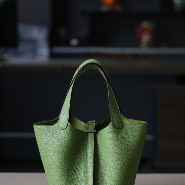 10a Top quality picotins lock bag designer bag shoulder bag tote taurillon clemence calfskin wax thread hand sewn handbag 18cm 22cm bags designer women bag HIV0