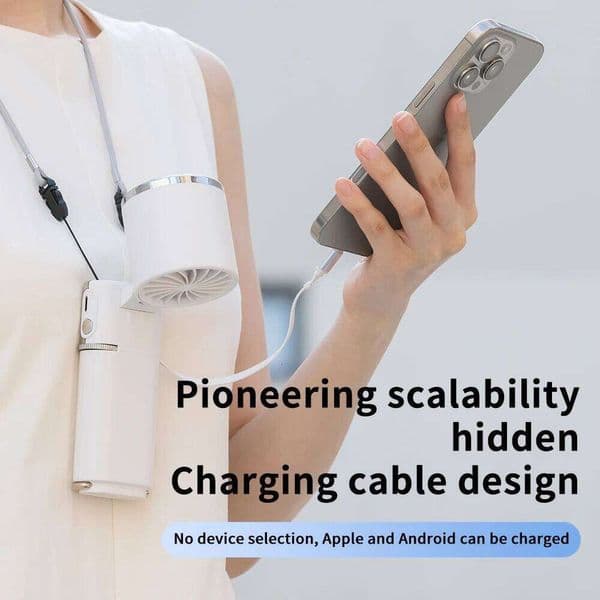 Portable Handheld Semiconductor Cooling 100 Speed Turbo 6000mAh Rechargeable Mini Fan With Type-C Cable For Outdoof