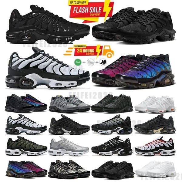 26 Shoes Designer Women New Mens Plus Tn Ultra SE Black White Orange Running Shoes Tns Women Men Trainers Sports Sneakers Metallic tnss Size 39-47