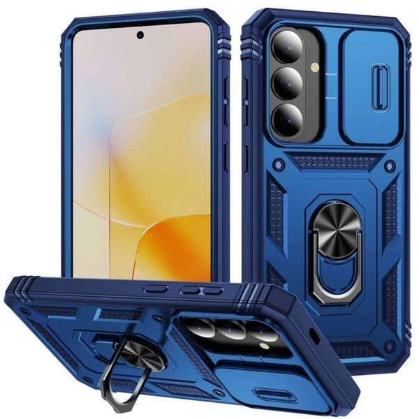 Galaxy S25 Plus Case Ring Holder Shockproof Coque Lens Protectione Cover For Samsung S26 Ultra S26+ Funda