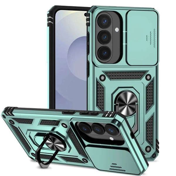 Slide Camera Shockproof Case For Samsung Galaxy S26 Plus S26Ultra S26+ S 26 Ultra Back Cover Armor Ring Stand Bumper