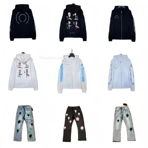 Mens Hoodies Sweatshirts Cardigan Jacket Hooded High Street Letter Prints for Women Men Top Long Sleeve 85b
