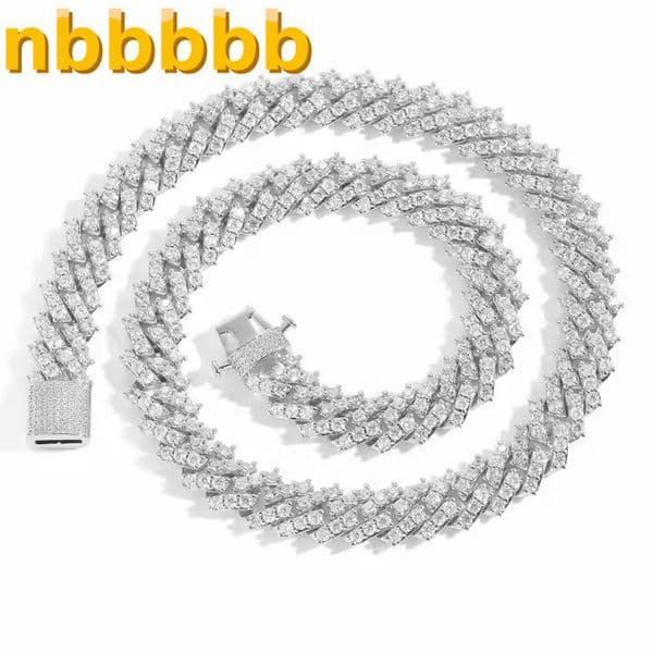Best Iconic Cuban Chain Necklace Moissanite Diamond Bright Iced Hip Hop Luxury Jewelry for Wedding Gift Standout Fashion Looks