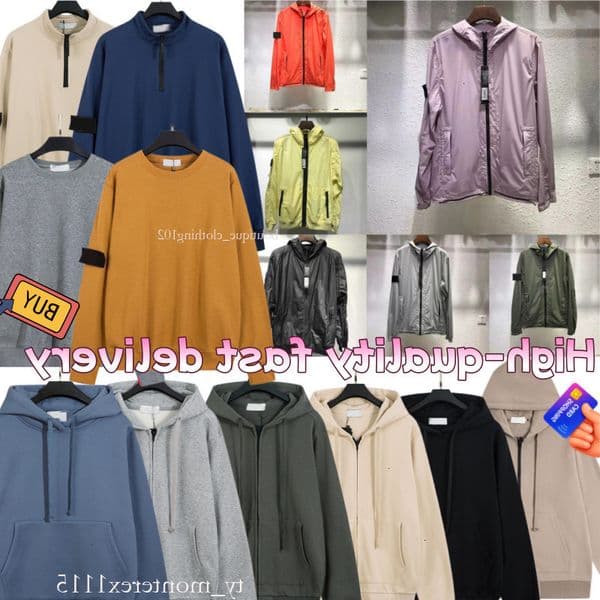stones Pull Jacket Designer Topstony Long Sleeve Zipper Badges Windbreaker Men Casual Coat Windbreaker Embroidered High Quality Fashion Mens Jacket 641888 b6f 629