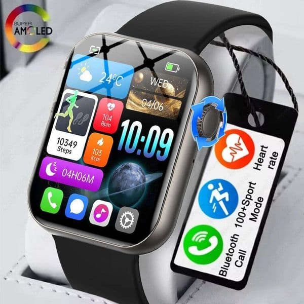 2026 New Smartwatch Men's GPS Sports Waterproof Heart Rate Monitor 1.83 Inch HD Bluetooth Call Smart Watch Android IOS