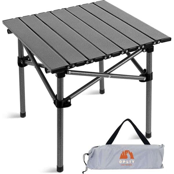 Opliy Folding Camping 1-2 Person Portable Table Foldable Table, Lightweight with Carrying Bag, Suitable for Camping, Hiking, Picnics, Barbecues, Beach Trips,