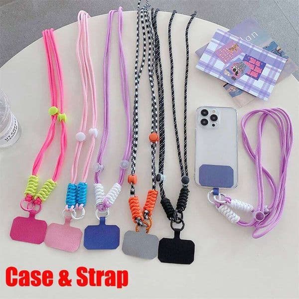 Crossbody Necklace Cord Lanyard Transparent Case For iPhone 11 12 13 14 15 Pro 6 7 8 Plus X XR XS Max Strap Hang Rope Cover