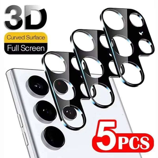 1-5pcs Metal Lens Cap for Samsung Galaxy S26 S25 Ultra S24 S23 S22 Plus S21 S20 FE Tempered Glass Camera Protector