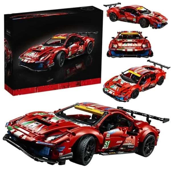 488 GTE Bricks 42125 Technology Series 1648Pcs Supercar Building Blocks Racing Model Assembly Childrens Advertising Toys GiftsY250120
