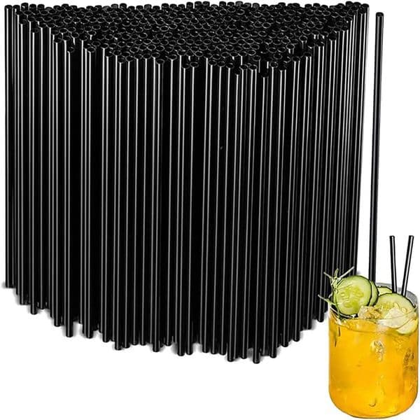 50/100/200PCS Disposable Plastic Black Coffee And Cocktail Mixers/Straws, Suitable For Weddings, Celebrations, Birthday Parties ddmynov