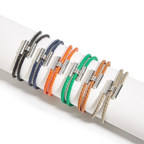 Luxury Leather Braided Bracelet 18K Gold Silver Plated Bracelet for Women Men Classic Designer Bracelet Bangle Unisex Daily Wear Jewelry Gift