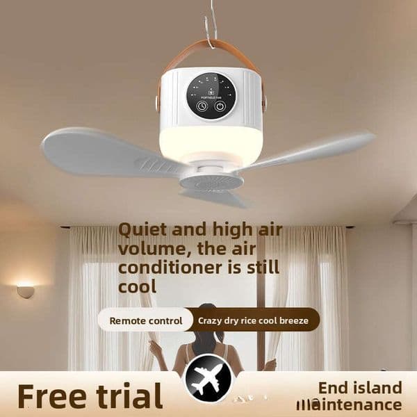 Hand Mini Remote Controlled Rechargeable Ceiling Student Dormitory Bed USB Outdoor Camping Small Fan Dropshipping