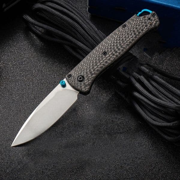 Camping Mini Carbon Fiber Handle 533 Folding Knife Outdoor Survival Safety-defend Pocket Knives