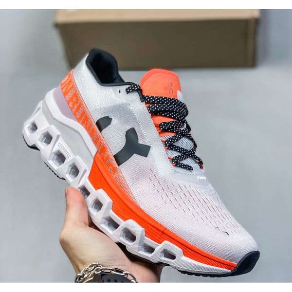 Men's Running Shoes - Maximalist Cushioned Trainers with Unique Hollow Midsole & Breathable Mesh Upper for Road Running