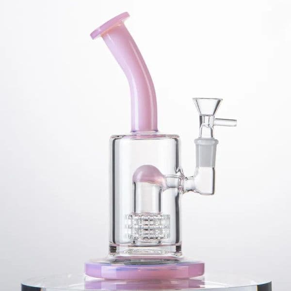 Matrix Dome Perc Hookahs Heady Glass Bongs Splash Guard Birdcage Percolators Water Pipes Green Blue Pink Purple Oil