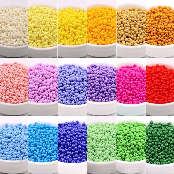 2/3/4Mm Domestic High-Quality Wear-Resistant Solid Color Oil Painting Lacquer Handmade DIY Jewelry Bracelet Glass Beads