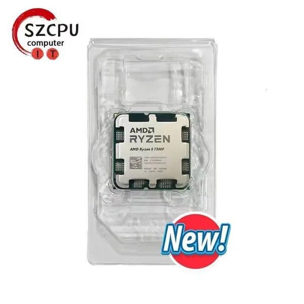 AMD Ryzen 5 7500F R5 7500F 37GHz 6-Core 12-Thread CPU 5NM L332M 100-000001015 Socket AM5 Tray New but without cooler