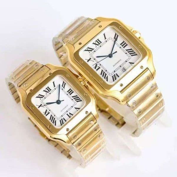 AF Factory fully automatic mechanical watch both men and women, non-fading, large dial, simple steel strap wristwatch 520, suitable for gifting