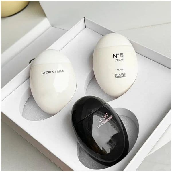 50ml*3 Set 2C Brand Black/White Eggs Hand Hand Cream Lotion CREME Moisturizing Smooth Soften Brighten Creams Skin Care Girl's Valentine's Day Birthday Party gift
