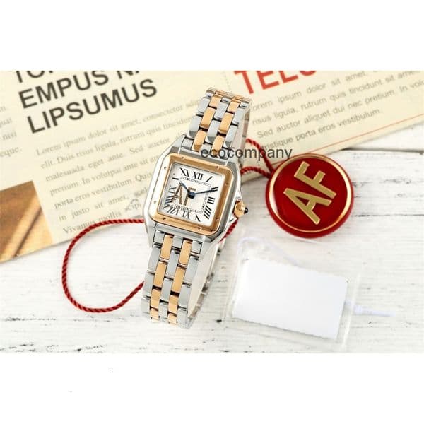 Top quality panthere watch womens watch mens watch super clone watches swiss quartz movement 316L steel strap sapphire glass 19mm 22mm 27mm with box 5SMQ