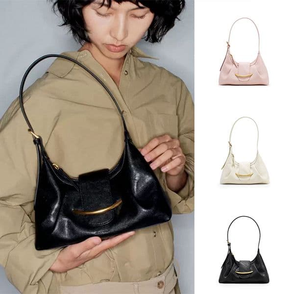 High-End Underarm Hobo Bag, Versatile Commuter Shoulder Crossbody Bag, Retro Fashion Large-Capacity Handbag