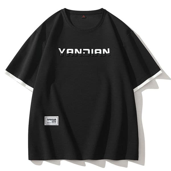 Men's Retro Graphic Print T-Shirt Loose Pure Cotton Summer Casual Crew Neck Stylish T-Shirt Youth Print Casual Unique Trendy Couple Wear Pure Cotton Street Style
