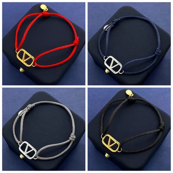 Classic Letter Bracelet Designer Charm Bracelet for Man Woman Braided Rope Bracelet Non-fade Adjustable Bracelet with Logo Couple Jewelry Gift
