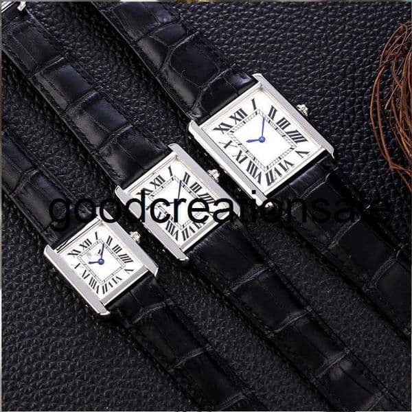 Brand C watch All-Steel Small Card Home Tank Quartz Waterproof Strap Watch Square Ultra-Thin Mens Watch Womens Watch JYGC