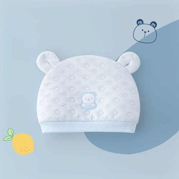 Newborn baby hat, autumn and winter cotton clip, male and female baby sun hat, fetal hat, spring and autumn pure cotton, breathable and warm