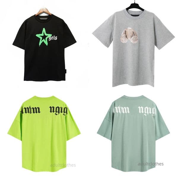 AA+ Designer Palmity Aglely Men Shirts M Tshirts Designer Shirts Men Luxury Women T Shirt Crew Neck Short Sleeve Cotton Letter Print Summer Shirt for Men Tee 92 33 c3