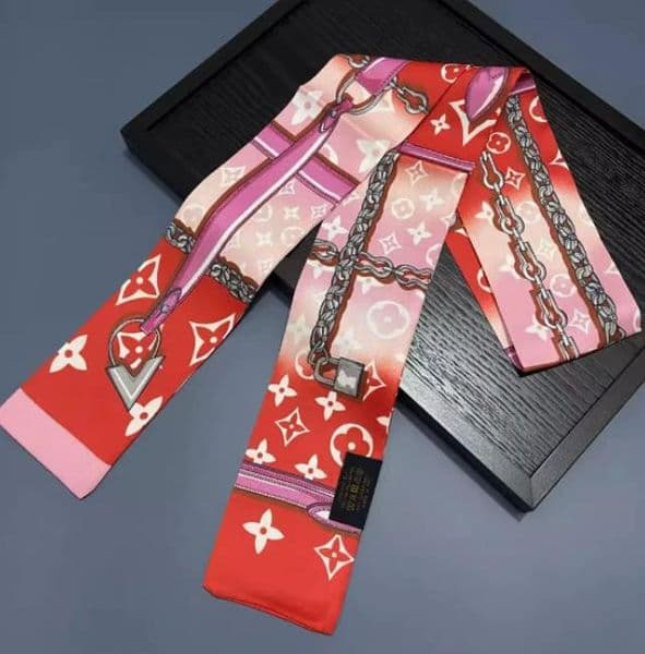 20Style Personality Classic Design Womens Headband Fashion Bag Scarfs Scarf for Women Hair Thin Scarves Neck Tie Hairlace Hair Perfect Gift