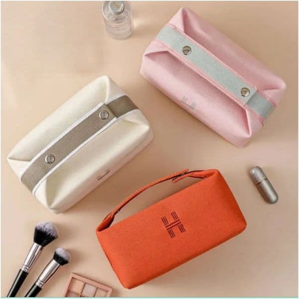 Designer Toiletry Storage Tool Bag orange Classics Canvas Waterproof Small Size Portable Makeup Bag Travel Portable Pouch Makeup Organizer Box Storage