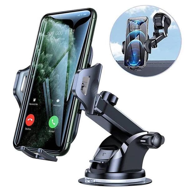 Car Sucker Holder Mount Portable Stand Extension Arm Cell Phone Support For 14 13 Xiaomi Huawei Samsung