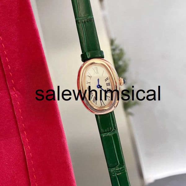 Designer Brand C Watch Barrel Watch for Women Bathtub Oval Shape TikTok 18K Small Gold Watch Waterproof Quartz Watch Vintage Famous Watch WSI0