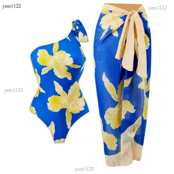 Luxury Exclusive Bikini Bandeau Top Women Pool Party Swim Outfit New foreign trade sexy one-piece swimsuit for women, European and sun protection beach skirt set