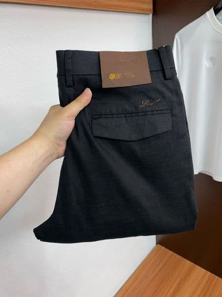 Designer trousers, men's casual pants, summer linen fabric, high-quality casual pants, comfortable and breathable long pants, a staple for workplace attire