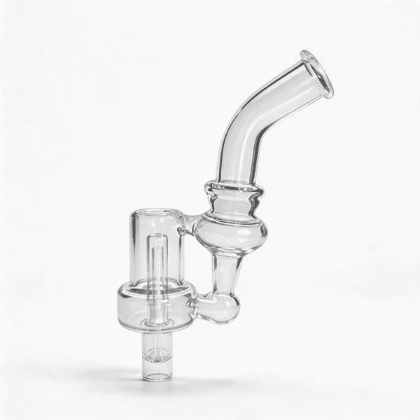 Curved Mouthpiece Glass Bubbler Water pipe for Arizer Solo 3 Solo 2 Max Air 2 SE