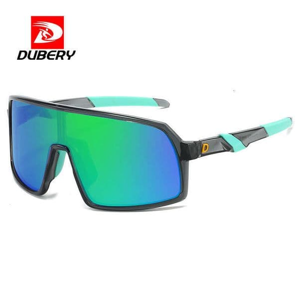 Designer sunglasses Y2K Retro Sunglasses DUBERY Sports Cycling Polarized Sunglasses Colorful One-Piece Lens Large Frame UV Protection UV400 Streetwear Shades