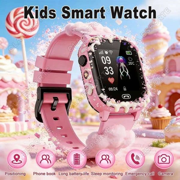 2026 NEW Kids Smart Location Video Call SIM Card Child Smartwatch SOS GPS Camera Waterproof Upgrade Watch For Boys Girl
