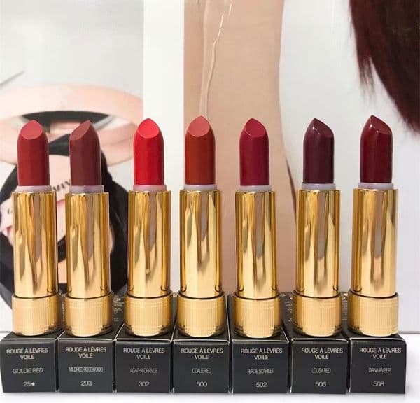 Rouge A Levers Voile Lipsticks 3.5g Matte Lipstick Lips Colour Makeup Long Lasting Waterproof Lipgloss Satin LipBalm Beauty Cosmetics 4Color 25# 502# 506# 508#