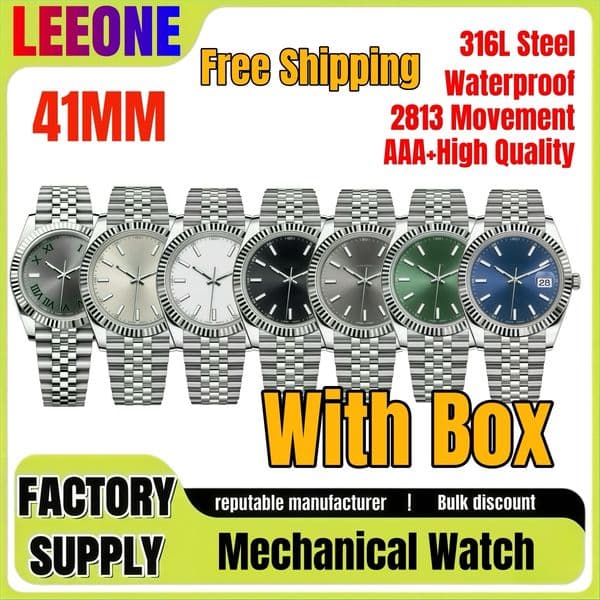 Men's Automatic Mechanical Watch Date 126334 41MM AAA+High Quality Fashion Waterproof A2813 Automatic Movement