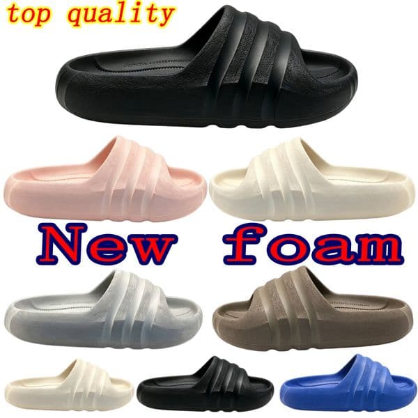 New top quality designer men's slippers Onyx bone blue linen foam slippers green resin smoked black core women's sandals men's solid color classic slippers