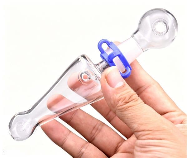 Thick haady Clear Thick heady Glass Oil Burner pipe 14mm Smoking hand Oil Nail Burning pipes Hookah with Smoking dome banger bowl