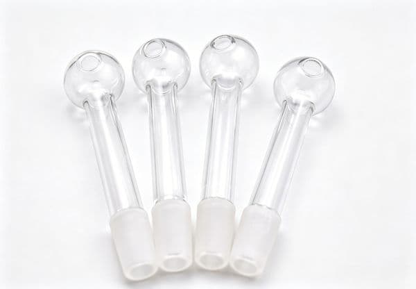 Thick haady Clear 14mm male Glass Oil Burner Bubbler Bowl Banger Slide Nail bowls for glass collect smoking water bong pipes hookah