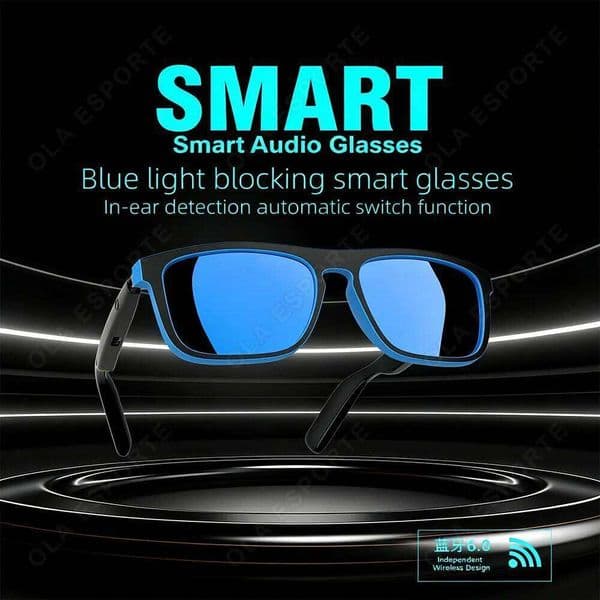 2026 New Smart Audio Blue Light Blocking Bluetooth Earphones Glasses Wireless Call Navigation Music Control SmartGlasses