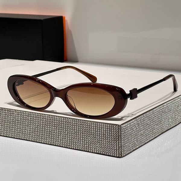 Womens Fashion Elliptical Sunglasses Summer Beach UV400 Glasses Luxury Designer Mens Classic Retro Sunglasses H8123S
