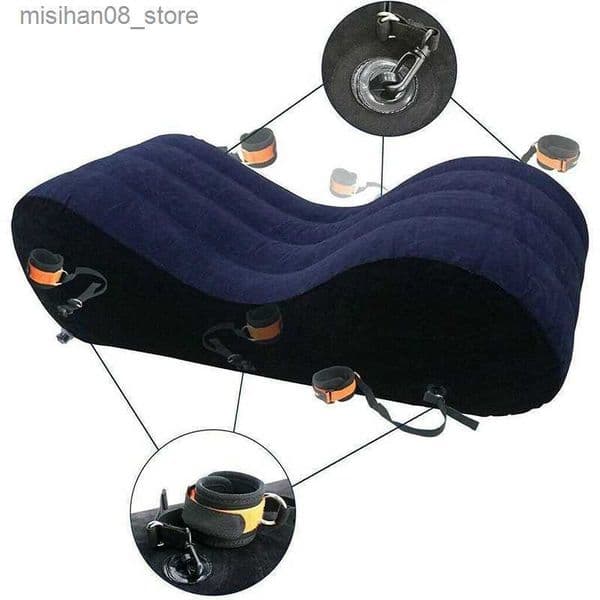 Other Furniture Portable Inflatable Sofa Bed S-shaped Love Position Labor-saving Sitting Wedge Husband Wife Better Love Life Furniture Q240625